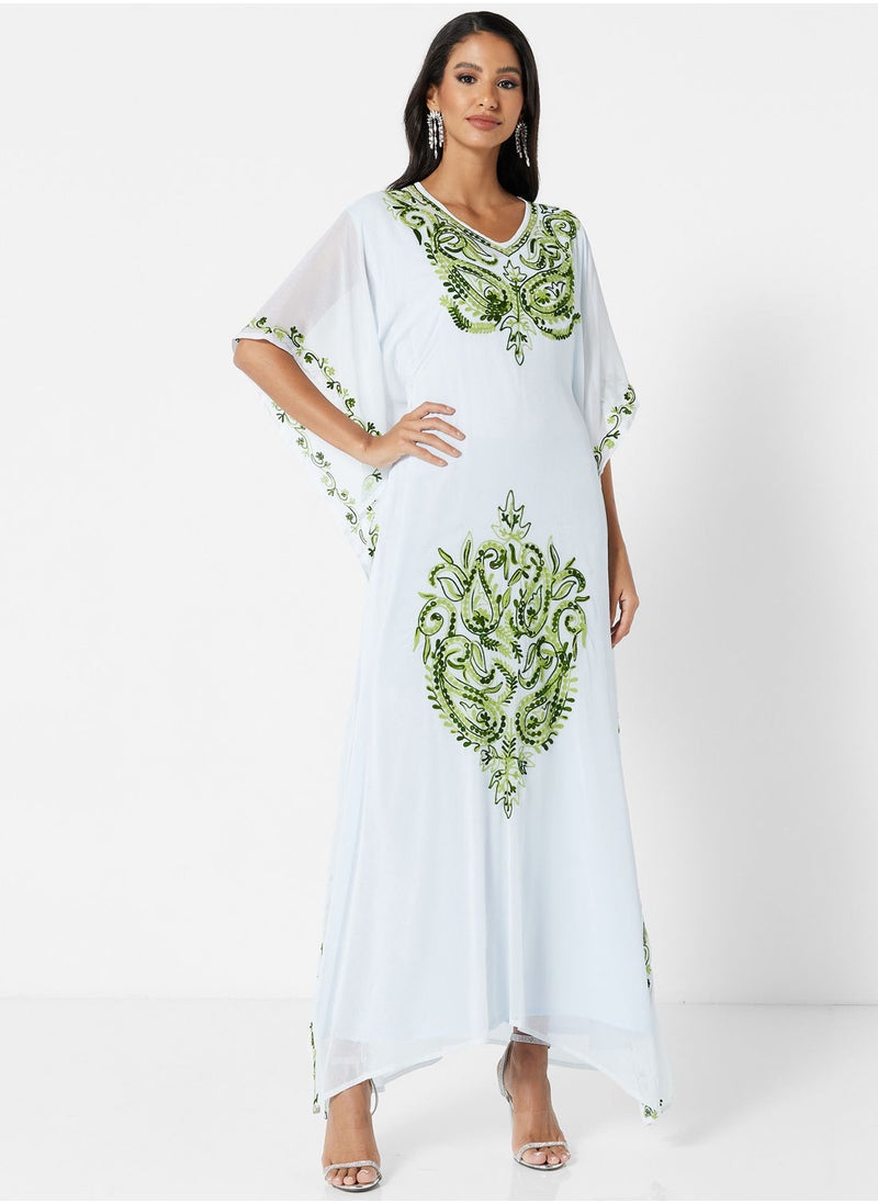 ARABIAN CLOSET EMBROIDERED KAFTAN  - Image 1