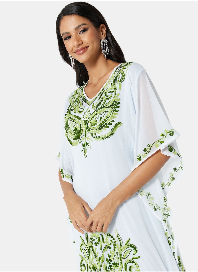 ARABIAN CLOSET EMBROIDERED KAFTAN  - Image 3