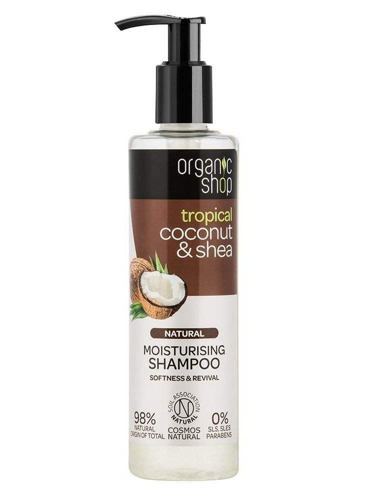 أورجانيك شوب شامبو مرطب طبيعي بجوز الهند والشيا 280 مل - Image 1