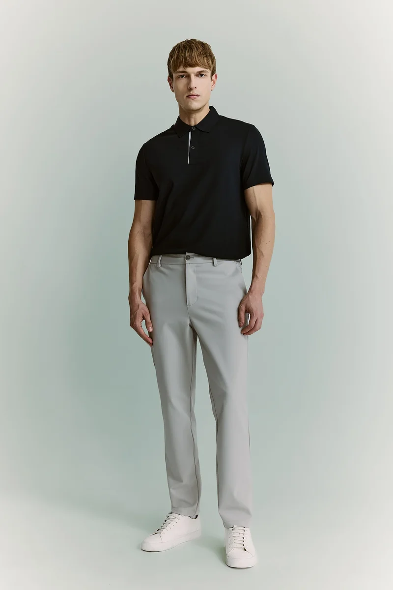 Tailored Fit Ankle-Length Trousers
