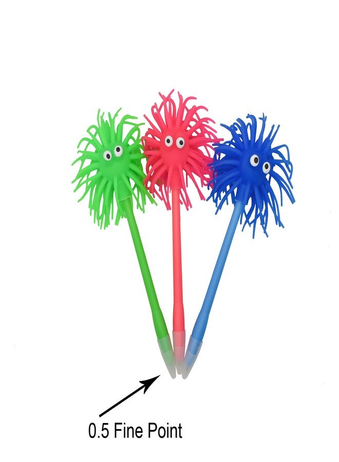 Lopenle 12 PCS Sea Urchin Shaped Pens Soft Rubber Monster Ballpoint Pens For Office Party Christmas stuffers - Image 3