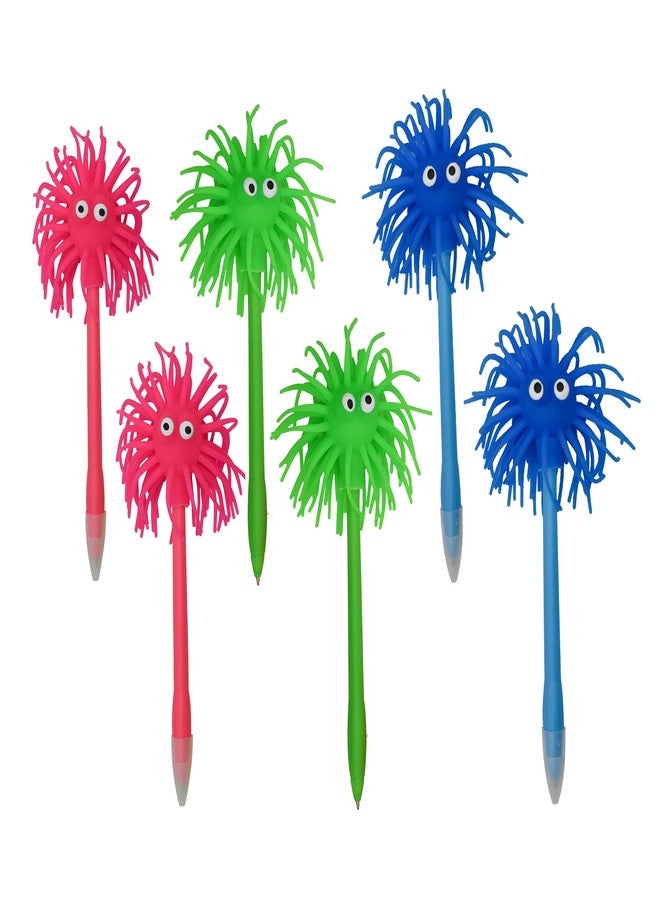Lopenle 12 PCS Sea Urchin Shaped Pens Soft Rubber Monster Ballpoint Pens For Office Party Christmas stuffers - Image 1