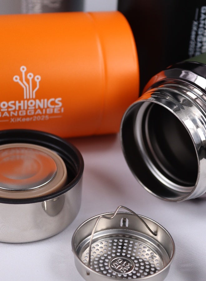 Toshionics 1000ml Double Layer Stainless Steel Vacuum Thermal Flask – Hot and Cold Double Wall Insulated Thermos – SUS316 Inner, SUS304 Shell, Leakproof and BPA-Free Flask – Hot and Cold Beverage Flask for Adults & Kids – Home, Office, School, Travel, Outdoor, Camping, Travel and Trip Drinking Container, 32oz Drinking Water Flask - Image 4