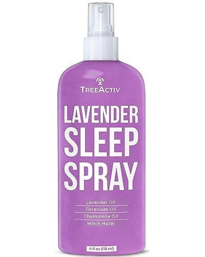 TreeActiv Sleep Spray, Calming Lavender Chamomile, Soothing Witch Hazel & Lavender Pillow Spray Air Freshener for Room, Bed, Fabric, Pillows & Linen Mist for Sleeping & Relaxation, 1000+ Sprays - Image 2