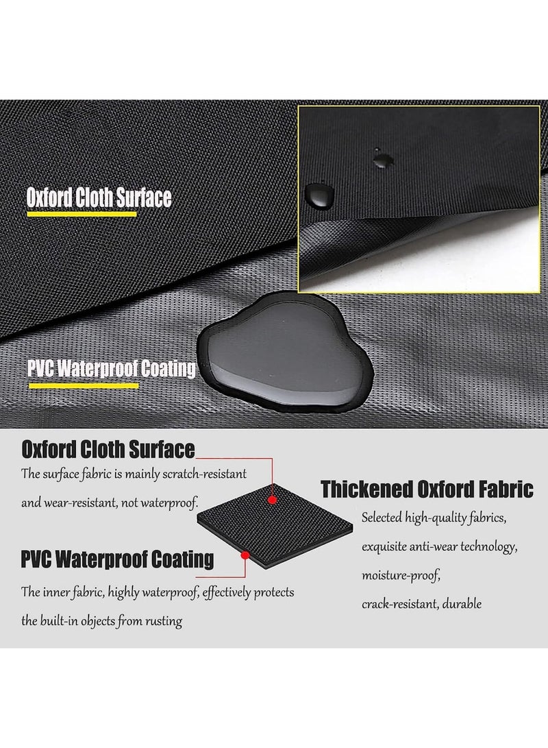 SYOSI 3 Pack Small Tool Bag with Zipper - Heavy Duty Multi-purpose Tool Pouch Bags with Waterproof Oxford Canvas - Ideal for Tools, Gadgets, Cosmetics, Stationary - Black (9.8 x 3.3 x 2.7 Inch) - Image 5