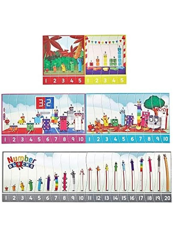 ليرننج ريسورسز - Numberblocks التسلسل لغز مجموعة Numberblocks اللغز الرياضيات اللغز 10 الألغاز التعليمية مزدوجة الوجهين في صندوق 20 الألغاز الأعمار 3 زائد - Image 1