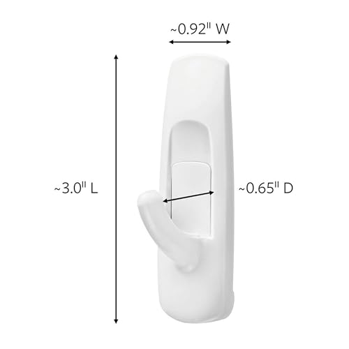 Command 2packages of 3 lb Capacity White Utility Hooks 12 hooks total Decorate DamageFree Medium 170016ES - Image 3