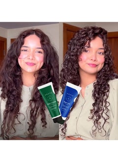 ARATA Styling Combo Of 2 - Styling Hair Cream (50 Ml) & Styling Hair Gel (50 Ml) | For Glossy & Matte Looks | Soft & Strong Hold | Defined, Frizz-Free Hair | Adds Texture & Boosts Moisture | For All Hair Types  - Image 2