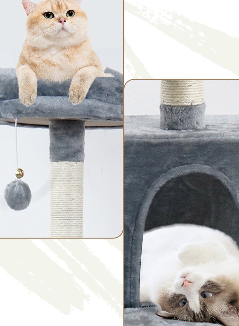 Kidle Cat Climbing Frame Cat Tree Toys Cat House Cat Jumping Platform Claw Scratching Post 37*47*133cm - Image 3