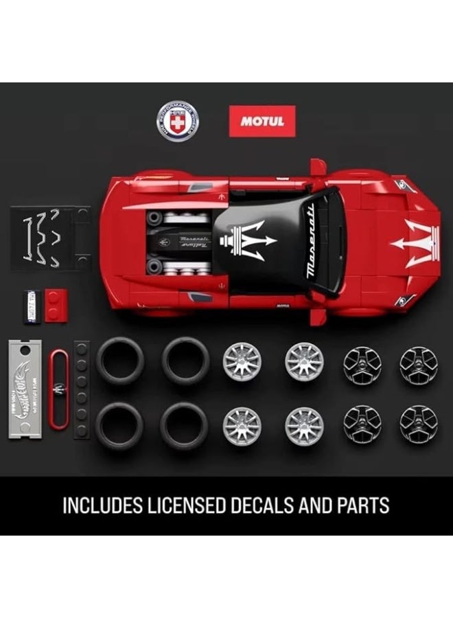 Hot Wheels Maserati MC20 1:32 Scale Building Kit with 1:64 Mini Car, 250 Pieces - Image 3