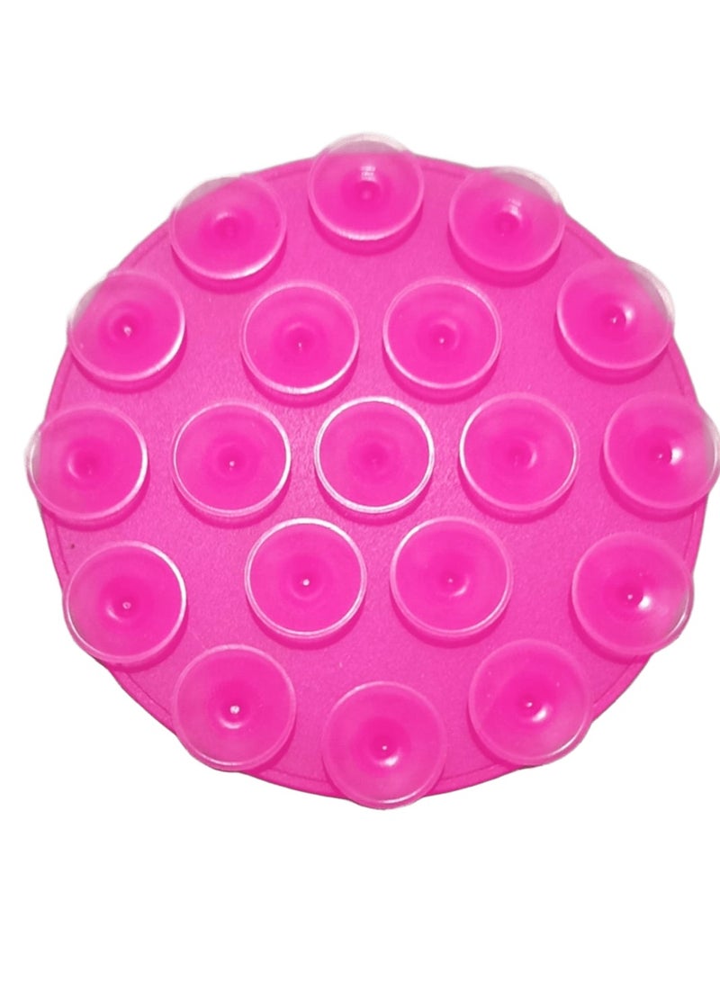 Silicone Adhesive Phone Holder, Adhesive Phone Holder for iPhone and Android Phones, Hands-Free Adhesive Phone Holder, Steady Phone Holder with Mirror for Selfies and Videos