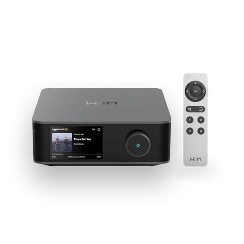 WiiM مضخم الصوت WiiM Ultra مع جهاز التحكم الصوتي 2 | مضخم صوت ستريمنغ بقوة 100 واط مع DAC ESS ES9039Q2M المتميز و مضخمي TI TPA3255 مزدوجين | معادل RoomFit EQ مدمج وشاشة تعمل باللمس | مدخلات HDMI ARC، بصري، RCA | رمادي فضائي - Image 1