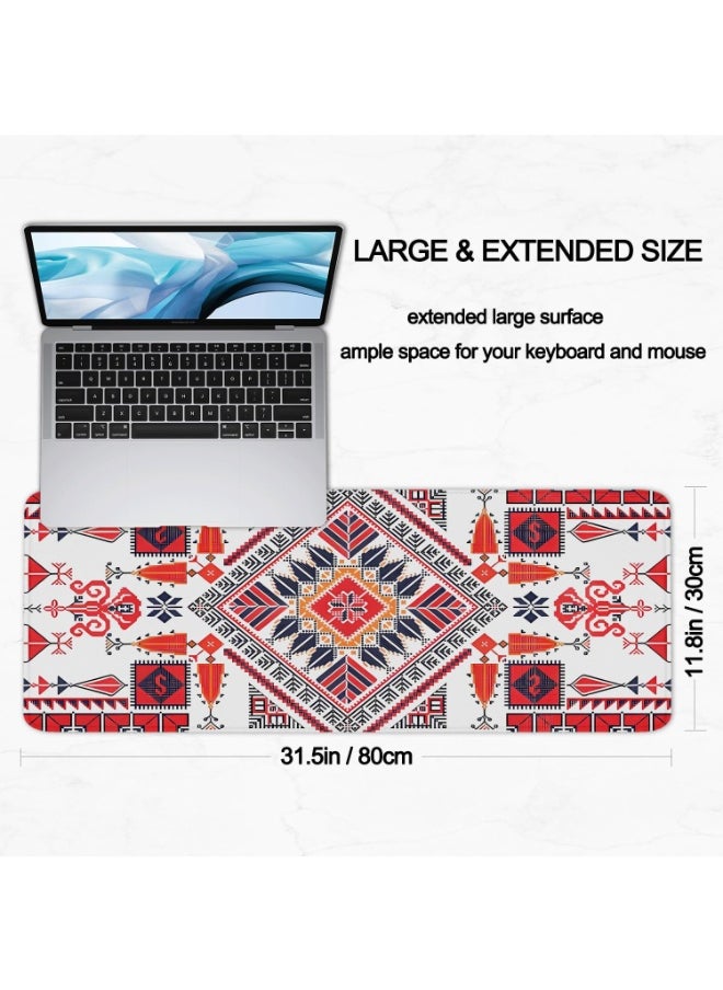 Necomi Gaming Mouse Pad, Keyboard Mouse Pad, Desk Pad with Stitched Edges, Large Mouse Pad for Office/Work/Home/Decoration 30CMX80CM  - Image 3