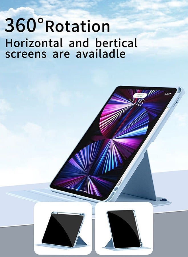 Raxoom Protective Case Cover, Protective Stand Cover for Apple iPad Pro 11 inch (2018/2020/2021/2022) Generation with Pencil Holder, 360Â° Rotating with Auto Sleep/Wake - Image 2
