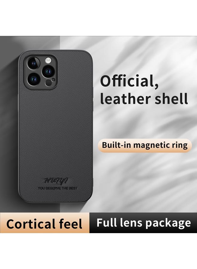 اس-توب جراب هاتف مغناطيسي من الجلد من HUIYI لهاتف iPhone 14 Pro Max - Image 4