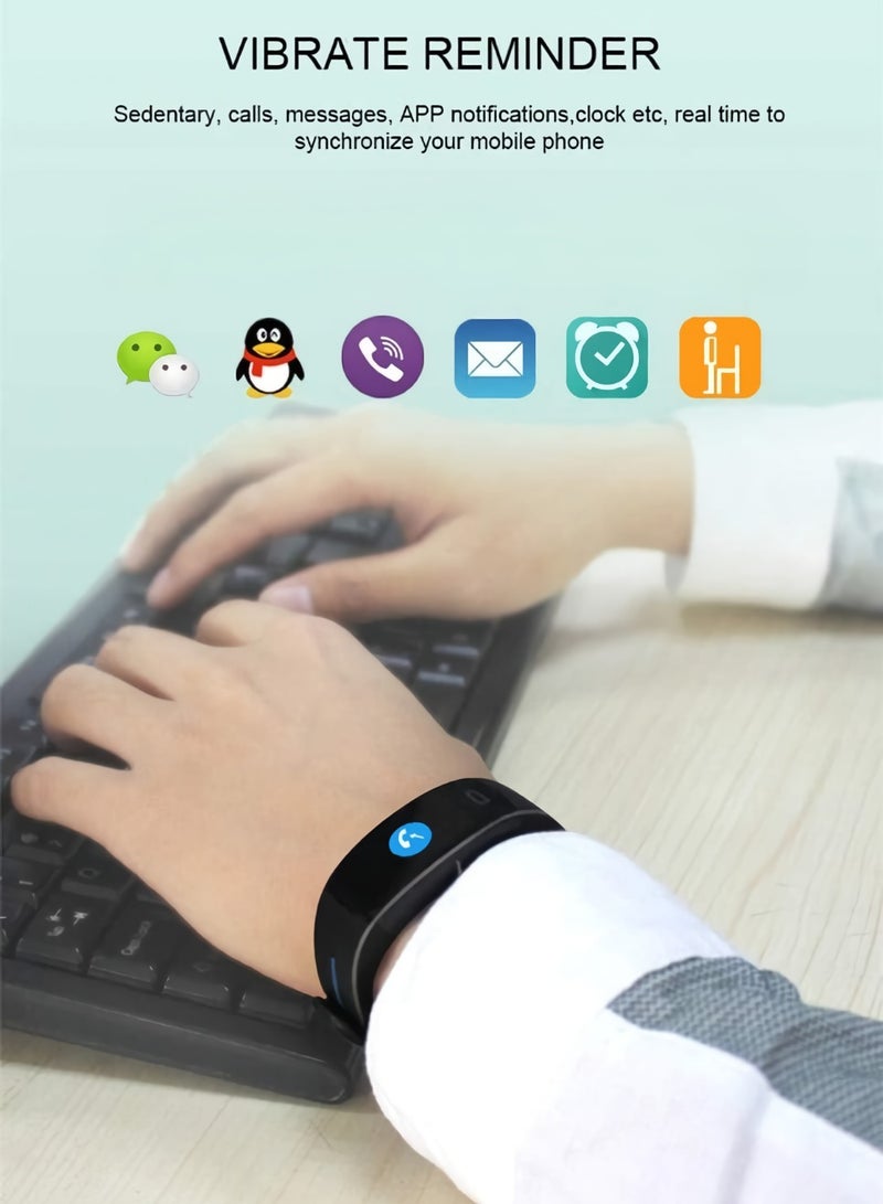 P3 Color Screen Smart Bracelet, IP67 Waterproof Fitness Tracker, Lightweight Multifunction Smart Watch With PPG ECG Sleep Monitor Calorie Counter, (1pc, Blue And Red) - Image 4