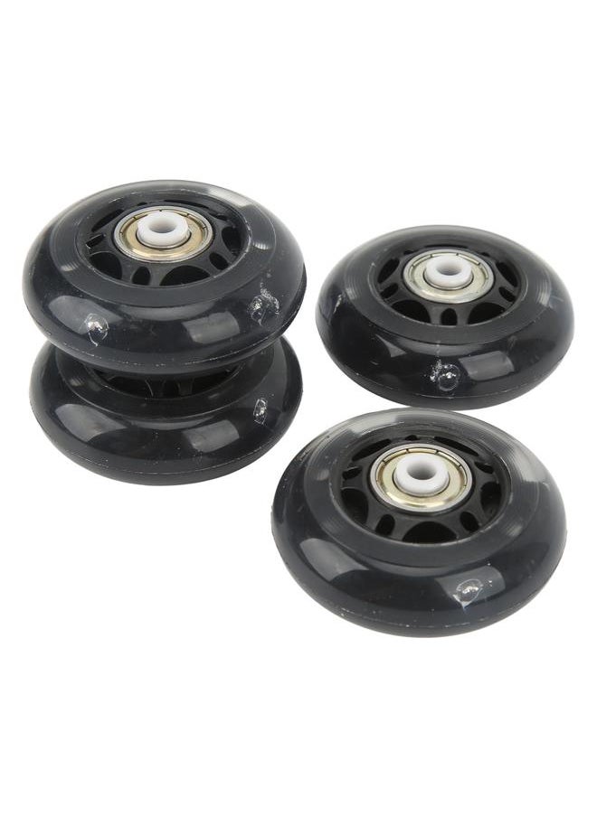 Thoraya - 4Pcs Light Up Roller Skate Wheels 63mm PU Flash Inline Skate Wheels for Inline Skateboards Casters - Image 1