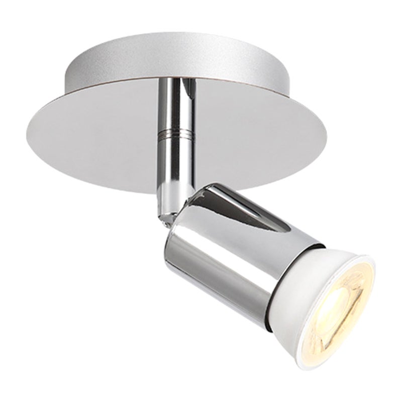 A C85-265V Wall S-pot Lamp Indoor Ceiling Light GU10 B-ulb Base Socket Holder Directional Lighting Fixture Rotatable Adjustable Light Angle for Kitchen Hallway Bathroom - Image 1