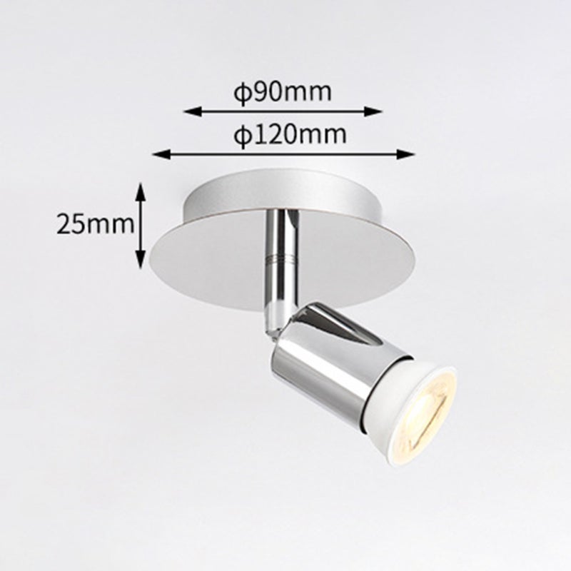 A C85-265V Wall S-pot Lamp Indoor Ceiling Light GU10 B-ulb Base Socket Holder Directional Lighting Fixture Rotatable Adjustable Light Angle for Kitchen Hallway Bathroom - Image 3