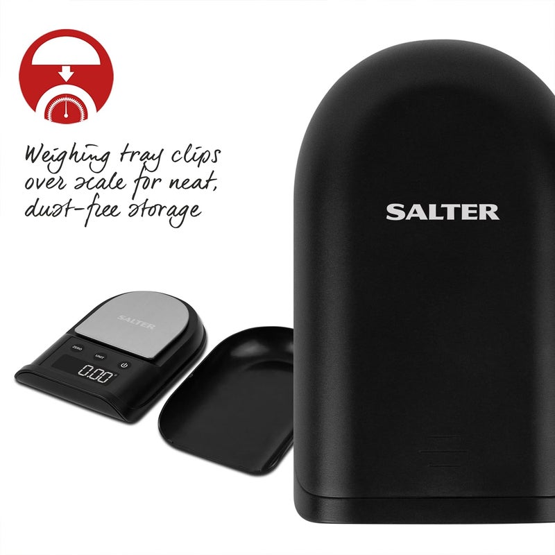 Salter Digital Precision Kitchen Scale - Accurate Weighing In 0.01g Increments, 300g Max Capacity, Stainless Steel Platform, Detachable Tray, Weigh Small Items, Yeast, Spices, Coffee, Jewellery,Coins - Image 5