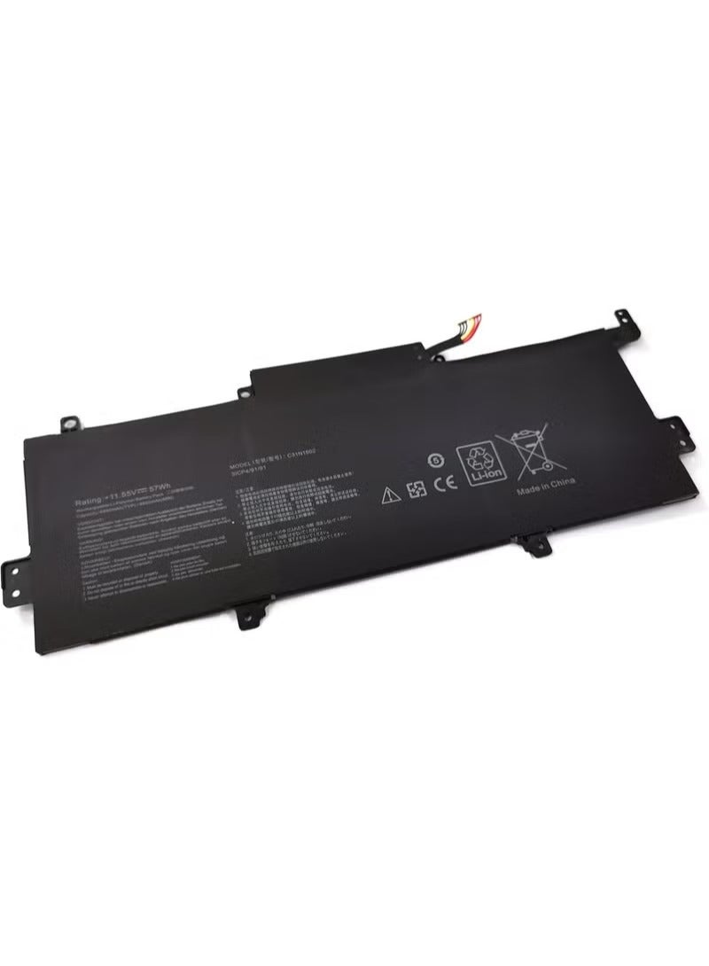 C31N1602 C31N16O2 0B200-02090000 Laptop Battery Replacement for U3000U UX330 UX330U UX330UA UX330UAK UX330UA-1A UX330UA-1B UX3330UA-1B UX3330UA-333 00UA-1C UX330UA-FB018R FB161T Series - Image 2