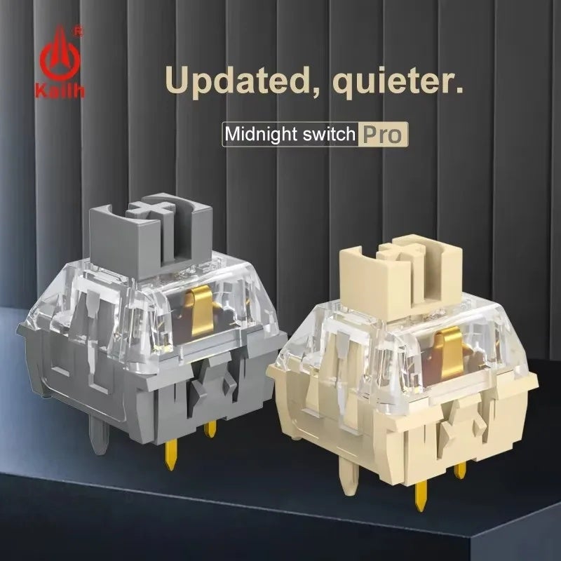 Kailh BOX Midnight Pro Silent Switch, Linear Tactile 40g, 5-Pin, Lubed, for Aula F75 and Ajazz AK820 Pro Keyboard - Image 4