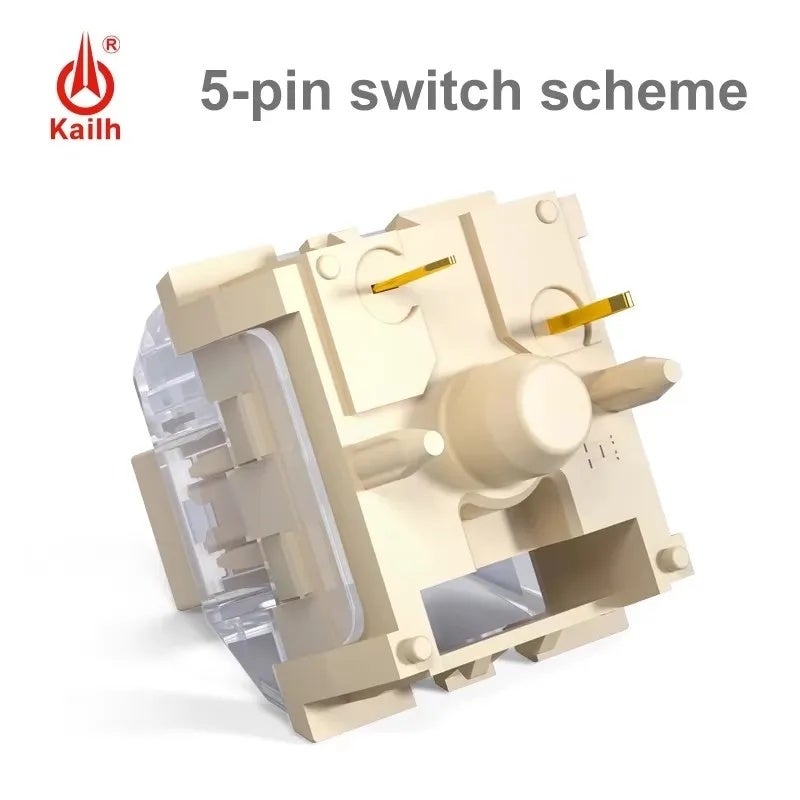 Kailh BOX Midnight Pro Silent Switch, Linear Tactile 40g, 5-Pin, Lubed, for Aula F75 and Ajazz AK820 Pro Keyboard - Image 5