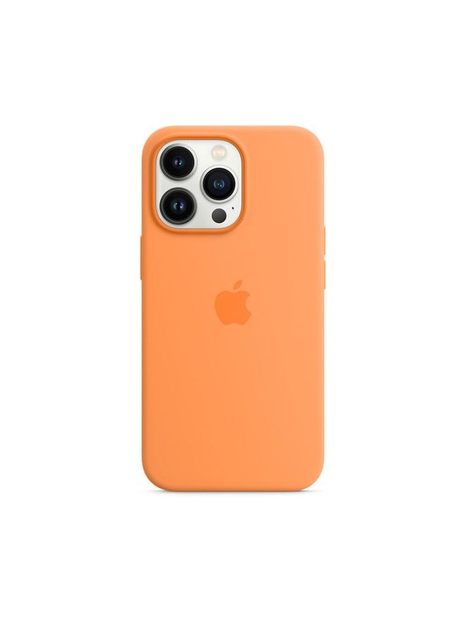 IPhone 14 Pro Max Silicone Protective Case 6.7 inch Soft Liquid Gel Rubber Cover Slim Thin Orange Cover Anti-Drop Shockproof Bumper Anti-Scratch Anti-Fingerprint for iPhone 14 Pro Max Orange - Image 1