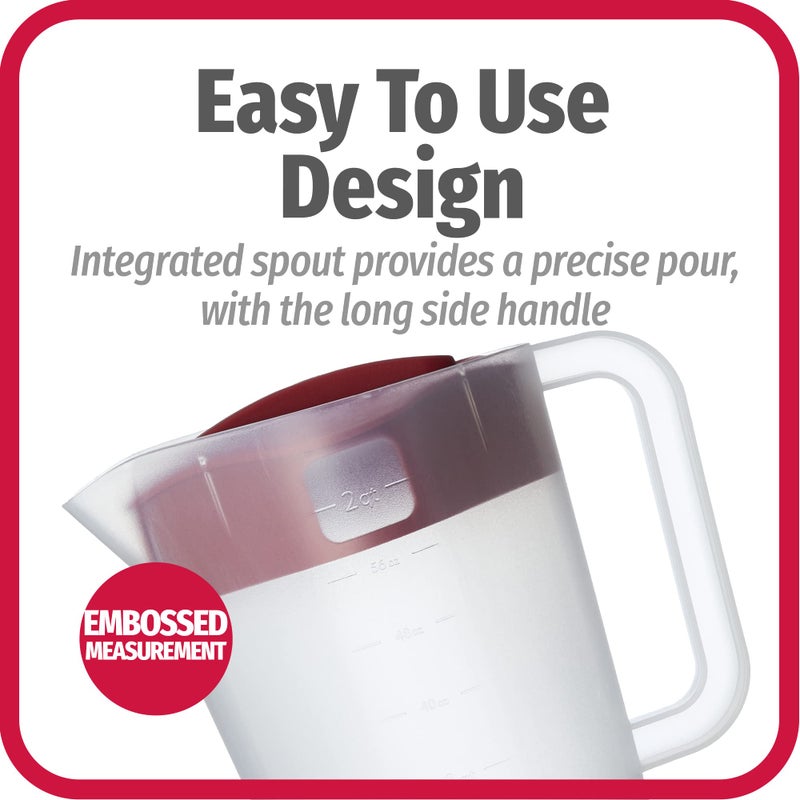 GoodCook 1/2-Gallon Pitcher with 4 Way Lid, BPA Free - Image 4