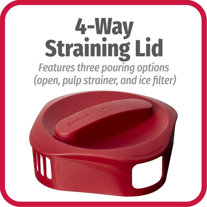 GoodCook 1/2-Gallon Pitcher with 4 Way Lid, BPA Free - Image 5