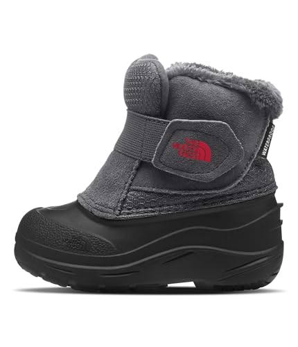The North Face Toddler Alpenglow II Insulated Snow Boot | Waterproof Construction & Durable Rubber Outsole, TNF Black/Zinc Grey, 8 - Image 1