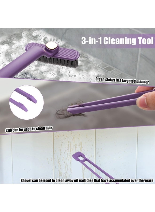 Multifunctional Rotating Crevice Cleaning Brush, 360 Degree Rotation No Dead Corners, Stiff Bristles Brush Tool for Cleaning Home Bathroom Kitchen Gap (1 Piece-Multicolor) - Image 5