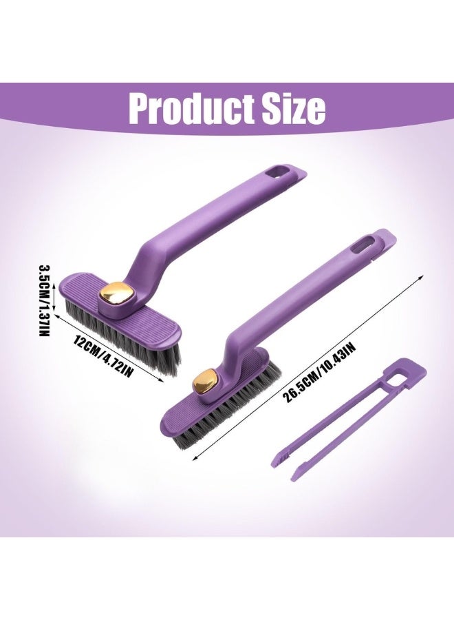 Multifunctional Rotating Crevice Cleaning Brush, 360 Degree Rotation No Dead Corners, Stiff Bristles Brush Tool for Cleaning Home Bathroom Kitchen Gap (1 Piece-Multicolor) - Image 2