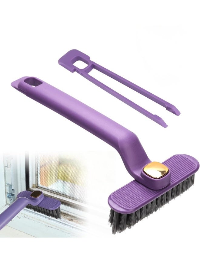 Multifunctional Rotating Crevice Cleaning Brush, 360 Degree Rotation No Dead Corners, Stiff Bristles Brush Tool for Cleaning Home Bathroom Kitchen Gap (1 Piece-Multicolor) - Image 1
