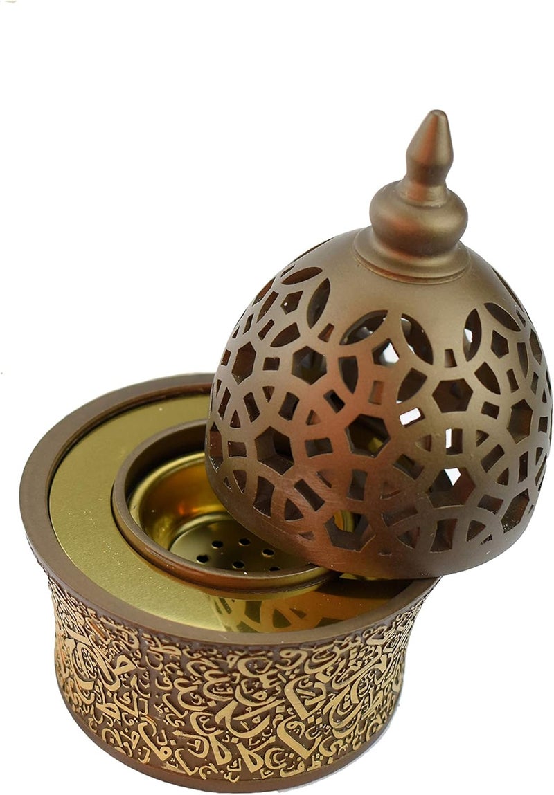 INTENSE OUD Calligraphy Style Closed Incense Burner, Coffee - Image 2