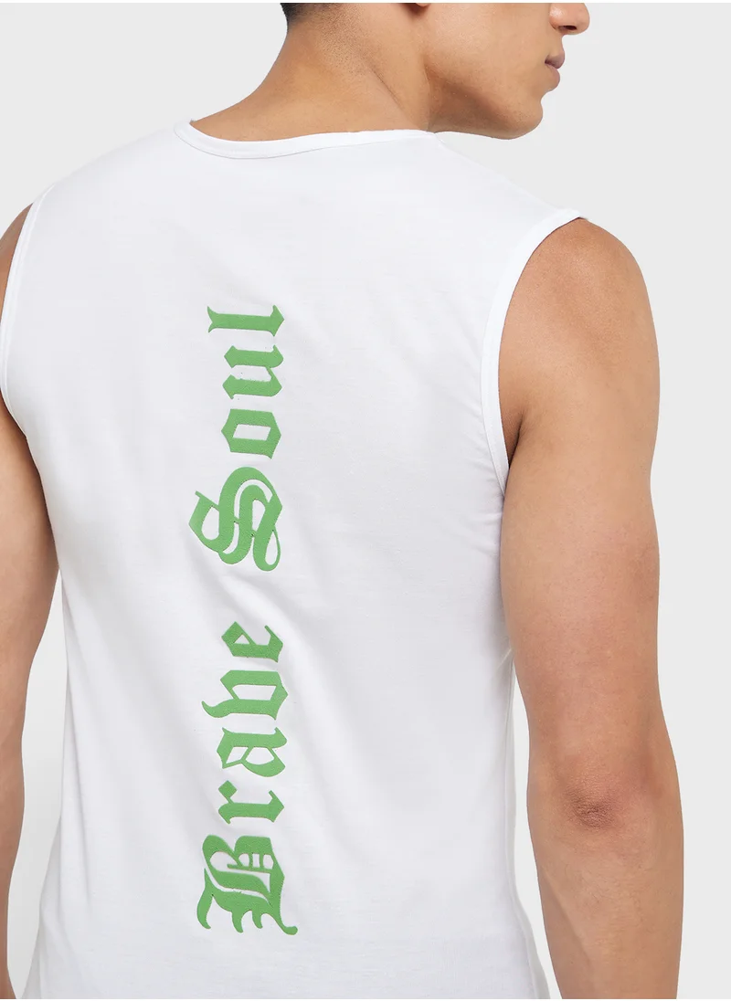 Seventy Five Graphic Oversized Tank Top