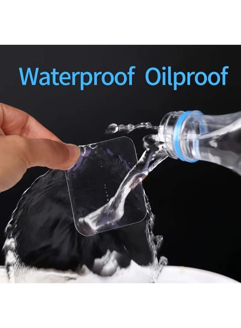 LDQ 50 Sheet Strong Adhesive Dual-Sided Nano-Transparent Wall Stickers, No Residue Removable Clear Tape for Home Office Decor, Glass , Wood, Metal, Plastic, Vinyl Stickers - Image 3