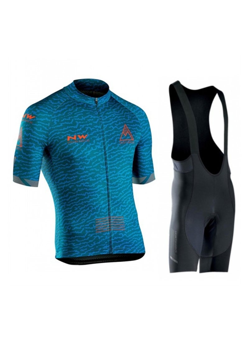 KUYING GR New Summer Outdoor Sunscreen Moisture Absorption Quick Drying Bicycle Women's Cycling Clothing Set  - Image 1