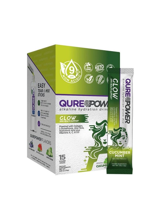 Qure QURE Alkaline Skin Glow for Youthful Radiance and Skin Hydration-Alkaline Antioxidant Blend- Collagen, Vitamin C, Hyaluronic Acid, Aloe Vera  - Image 1