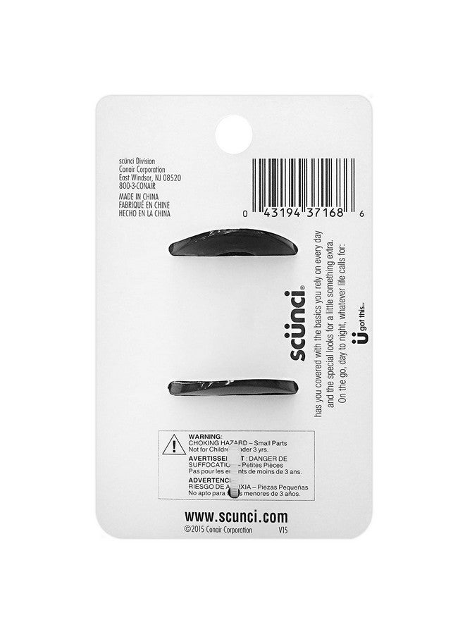 سكانشي مشابك فك Scunci No-Slip Grip مقاس 5.5 سم، للنساء والرجال، ثبات طوال اليوم، قطعتان في العبوة (عبوة واحدة إجمالاً) - Image 4