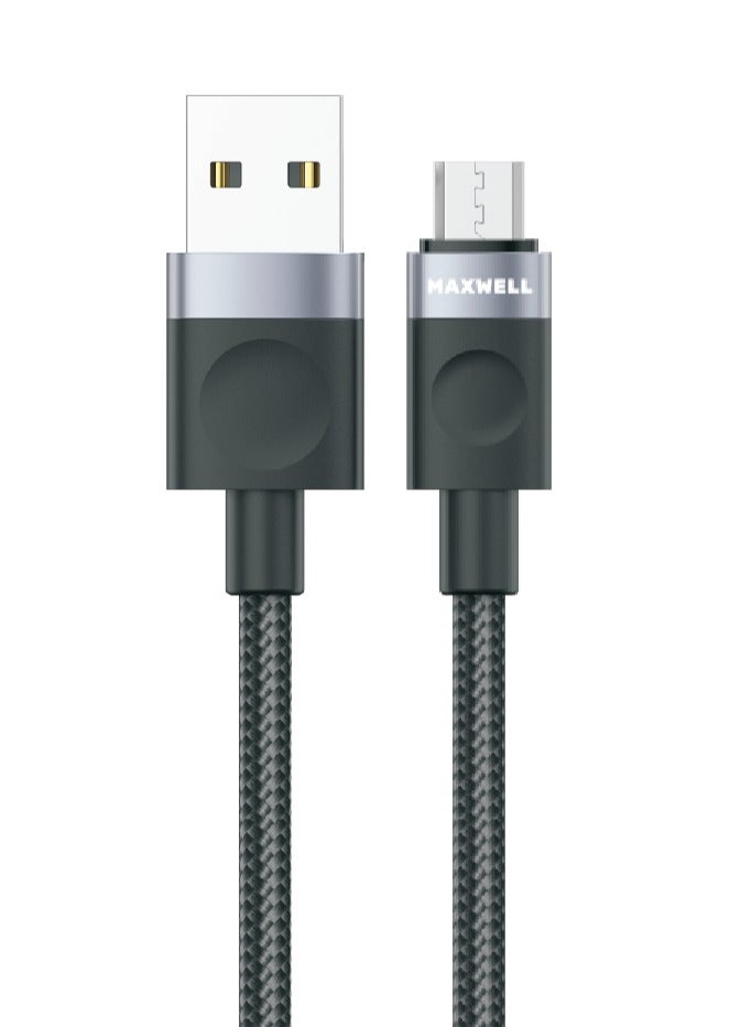 Maxwell Electronics Maxwell Voltix Series Cable USB-A to Micro Cable (1Meter) Compatible with Samsung Galaxy S5, LG G2, G3, G4, HTC One M8, M9, Huawei Honor series Fast Charging