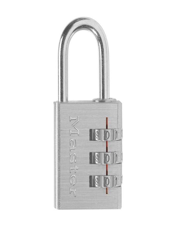 Master Lock Set Your Own Combination Aluminum Lock, Small Lock for Backpacks, Cabinets, or Zippers with 3-Digit Code,1-3/16 Inches Wide, 630D - Image 1