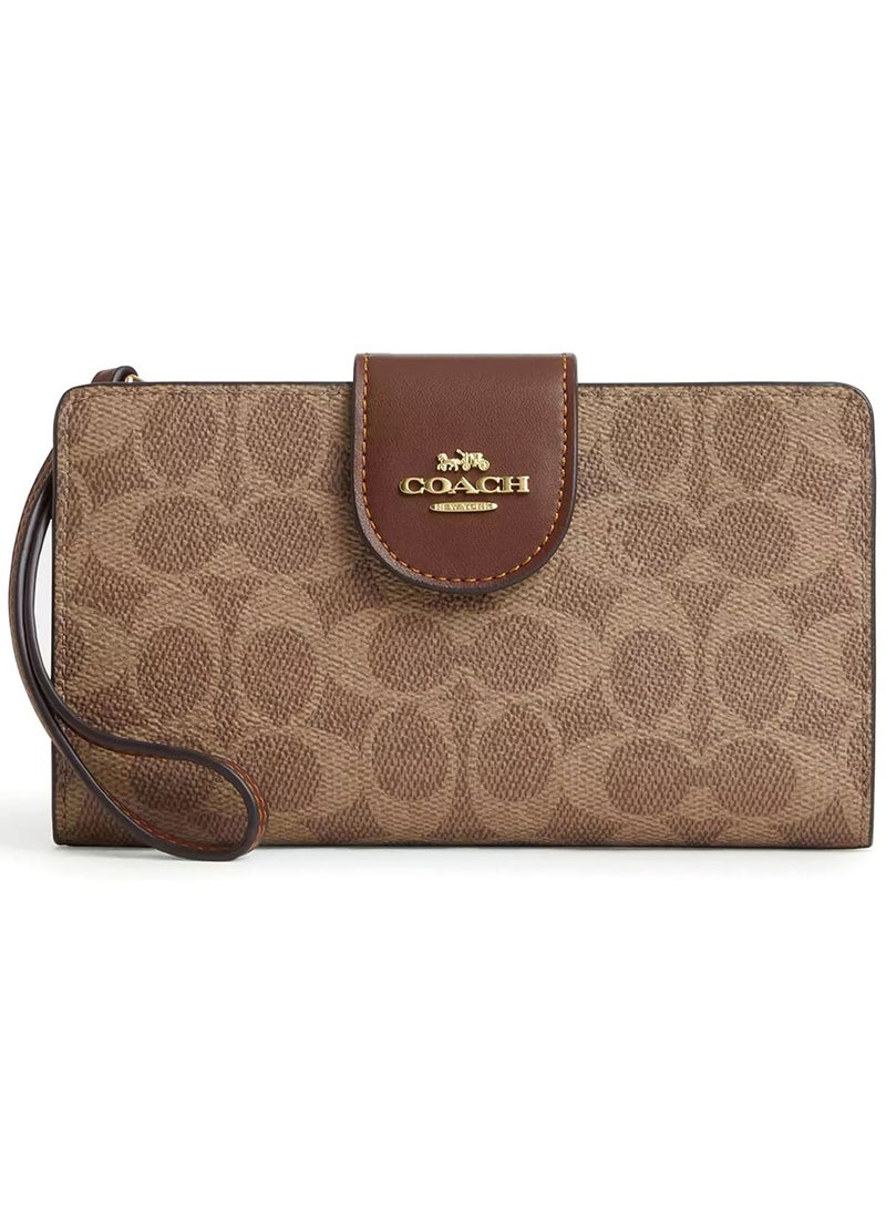 كوتش اوت ليت محفظة موبايل كوتش COACH حريمي سيجنتشر بسوار معصم CW780 - Image 1
