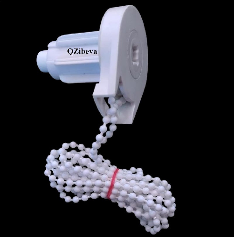 QZibeva QZIBEVA 1 Set Roller Blinds Holder and Mechanism Hardware Pack 2 Pcs Bracket1 Pcs Male 1 Pcs Female Control Unit Bead Chain 2 Pcs End Cap of Bottom Rods Item Code_ROB9  - Image 3
