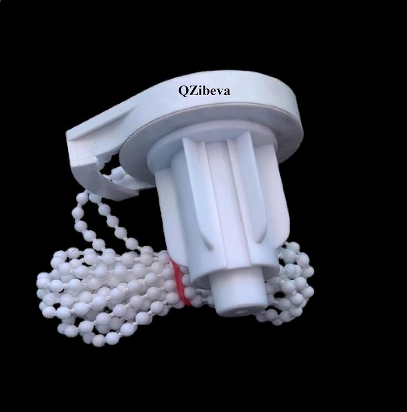 QZibeva QZIBEVA 1 Set Roller Blinds Holder and Mechanism Hardware Pack 2 Pcs Bracket1 Pcs Male 1 Pcs Female Control Unit Bead Chain 2 Pcs End Cap of Bottom Rods Item Code_ROB9  - Image 2