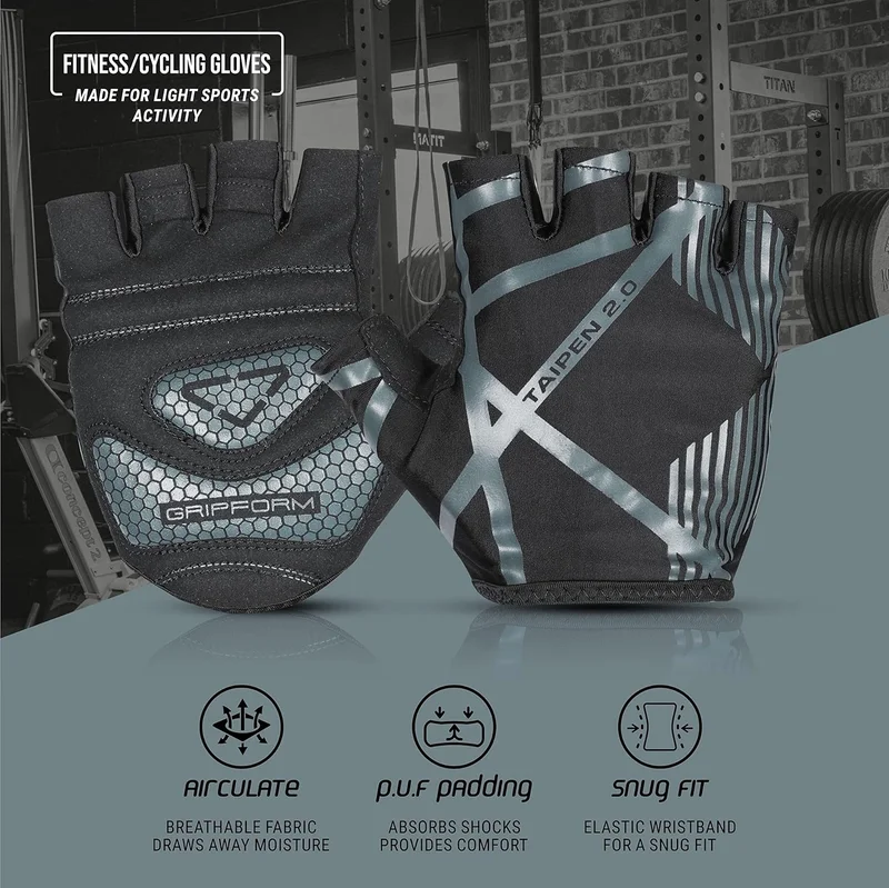 نيفيا Nivia Taipen 2.0 Fitness & Cycling Gloves