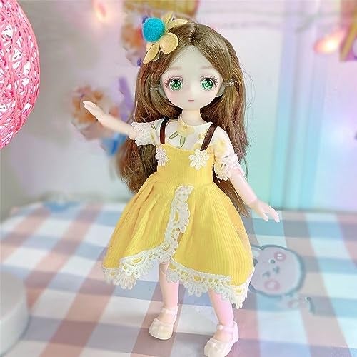 bositigo Anime BJD Doll 17 SD Dolls 9 Inch 18 Ball Jointed Doll DIY Toys with Clothes Outfit Shoes NonAdjustable Hair MakeupBest Gift for Girls Kids Children U - Image 5