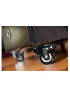 Duravel Duravel 2" Swivel Caster Wheels with Brakes and 360 Degree Polyurethane Foam No Noise Wheels, Heavy Duty - 150 Lbs. Per Caster (Pack of 4)  - Image 5