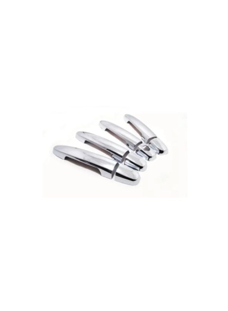 Toyota Yaris Door Handle Cover Chrome ABS Exterior Trim Easy Installation Compatible with 2008-2013 Models - Image 2