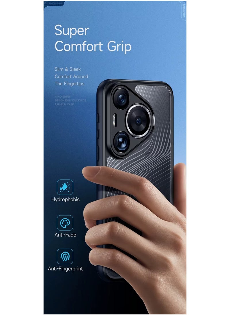 دوكس دوتشيز - حافظة لهاتف Huawei Pura 70 Pro/Pura 70 Pro Plus DUX DUCIS Aimo Mag Series TPU + PC MagSafe Frosted Feel Phone Case (أسود) - Image 1
